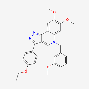 B2681847 3-(4-ethoxyphenyl)-7,8-dimethoxy-5-(3-methoxybenzyl)-5H-pyrazolo[4,3-c]quinoline CAS No. 872198-52-2