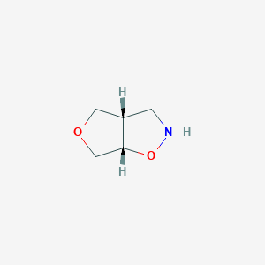 molecular formula C5H9NO2 B2681848 (3AS,6aS)-hexahydrofuro[3,4-d]isoxazole CAS No. 2227843-18-5