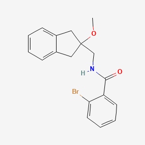 molecular formula C18H18BrNO2 B2681870 2-bromo-N-((2-methoxy-2,3-dihydro-1H-inden-2-yl)methyl)benzamide CAS No. 2034260-96-1