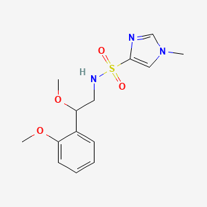 molecular formula C14H19N3O4S B2681881 N-(2-methoxy-2-(2-methoxyphenyl)ethyl)-1-methyl-1H-imidazole-4-sulfonamide CAS No. 1788558-62-2