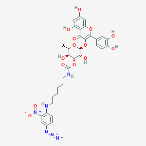 3'-O-((6-(2-Nitro-4-azidophenylamino)hexyl)carbamoyl)quercitrin
