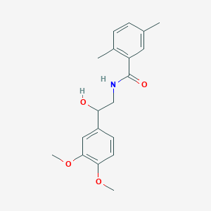 molecular formula C19H23NO4 B2681935 N-[2-(3,4-dimethoxyphenyl)-2-hydroxyethyl]-2,5-dimethylbenzamide CAS No. 1797300-02-7