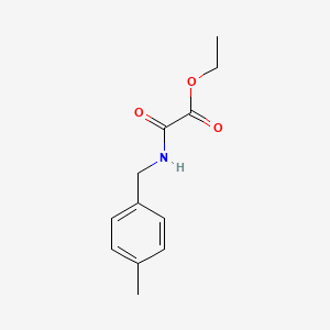 molecular formula C12H15NO3 B2681947 ETHYL {[(4-METHYLPHENYL)METHYL]CARBAMOYL}FORMATE CAS No. 349119-66-0