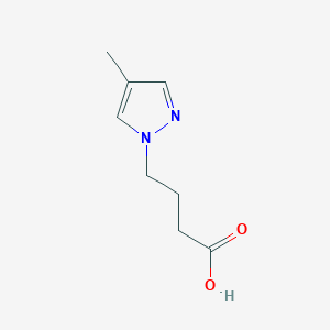 molecular formula C8H12N2O2 B2682068 4-(4-methyl-1H-pyrazol-1-yl)butanoic acid CAS No. 1006453-04-8