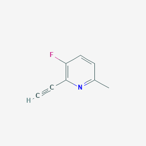 molecular formula C8H6FN B2682089 2-Ethynyl-3-fluoro-6-methylpyridine CAS No. 1824076-35-8