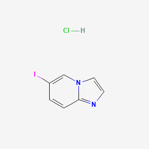 molecular formula C7H6ClIN2 B2682154 6-Iodoimidazo[1,2-a]pyridine hydrochloride CAS No. 1205744-55-3