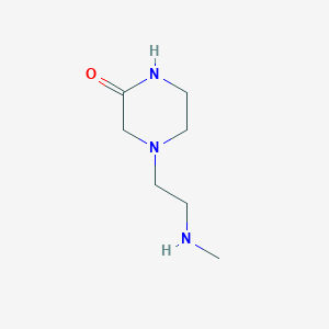 molecular formula C7H15N3O B2682188 4-[2-(Methylamino)ethyl]piperazin-2-one CAS No. 1247941-29-2