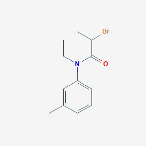 molecular formula C12H16BrNO B2682210 2-bromo-N-ethyl-N-(3-methylphenyl)propanamide CAS No. 959055-11-9