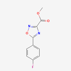 molecular formula C10H7FN2O3 B2682240 Methyl 5-(4-fluorophenyl)-1,2,4-oxadiazole-3-carboxylate CAS No. 338960-42-2