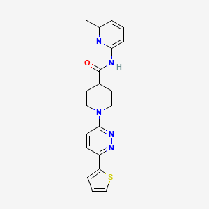 molecular formula C20H21N5OS B2682311 N-(6-methylpyridin-2-yl)-1-[6-(thiophen-2-yl)pyridazin-3-yl]piperidine-4-carboxamide CAS No. 1029780-12-8
