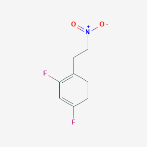 molecular formula C8H7F2NO2 B2682352 2,4-Difluoro-1-(2-nitroethyl)benzene CAS No. 2229359-43-5