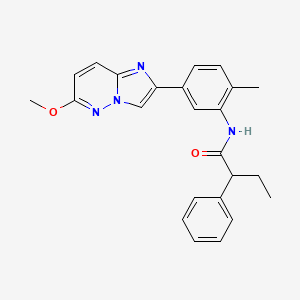 N-(5-(6-methoxyimidazo[1,2-b]pyridazin-2-yl)-2-methylphenyl)-2-phenylbutanamide
