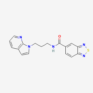 N-(3-(1H-pyrrolo[2,3-b]pyridin-1-yl)propyl)benzo[c][1,2,5]thiadiazole-5-carboxamide