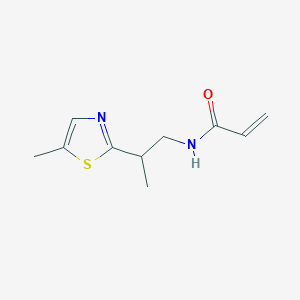 molecular formula C10H14N2OS B2682507 N-[2-(5-Methyl-1,3-thiazol-2-yl)propyl]prop-2-enamide CAS No. 2305569-37-1