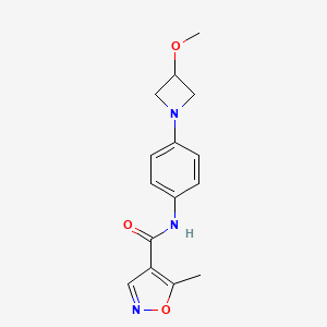 N-(4-(3-methoxyazetidin-1-yl)phenyl)-5-methylisoxazole-4-carboxamide