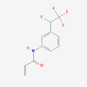 N-[3-(1,2,2,2-Tetrafluoroethyl)phenyl]prop-2-enamide
