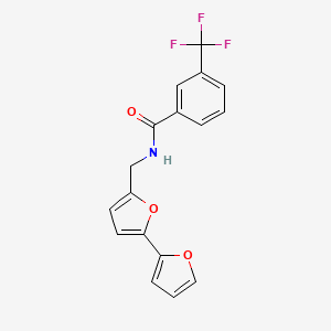molecular formula C17H12F3NO3 B2682584 N-([2,2'-bifuran]-5-ylmethyl)-3-(trifluoromethyl)benzamide CAS No. 2034563-72-7