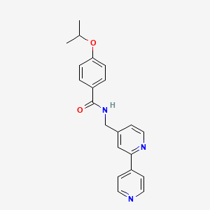 molecular formula C21H21N3O2 B2682629 N-([2,4'-bipyridin]-4-ylmethyl)-4-isopropoxybenzamide CAS No. 2034578-41-9