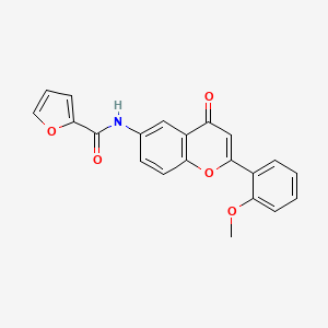 molecular formula C21H15NO5 B2682658 N-[2-(2-methoxyphenyl)-4-oxo-4H-chromen-6-yl]furan-2-carboxamide CAS No. 923179-84-4