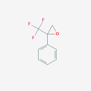 molecular formula C9H7F3O B2682669 2-Phenyl-2-(trifluoromethyl)oxirane CAS No. 75590-22-6