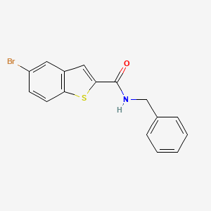 molecular formula C16H12BrNOS B2682785 N-benzyl-5-bromo-1-benzothiophene-2-carboxamide CAS No. 439108-01-7