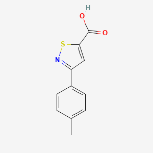 molecular formula C11H9NO2S B2682789 3-(p-Tolyl)isothiazole-5-carboxylic acid CAS No. 1338682-63-5