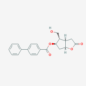 (3aR,4S,5R,6aS)-4-(hydroxymethyl)-2-oxohexahydro-2H-cyclopenta[b]furan-5-yl biphenyl-4-carboxylate