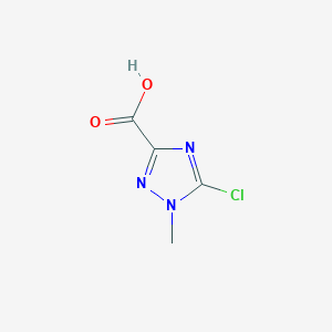molecular formula C4H4ClN3O2 B2682819 5-chloro-1-methyl-1H-1,2,4-triazole-3-carboxylic acid CAS No. 1507000-65-8