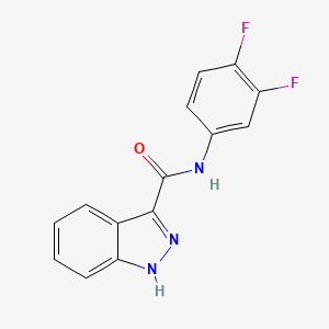 molecular formula C14H9F2N3O B2682827 N-(3,4-difluorophenyl)-1H-indazole-3-carboxamide CAS No. 946339-72-6