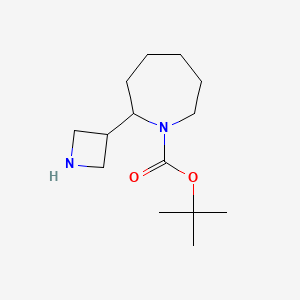 molecular formula C14H26N2O2 B2682849 Tert-butyl 2-(azetidin-3-yl)azepane-1-carboxylate CAS No. 1936689-54-1