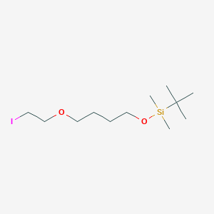 molecular formula C12H27IO2Si B2682888 tert-butyl[4-(2-iodoethoxy)butoxy]dimethylsilane CAS No. 2413899-48-4