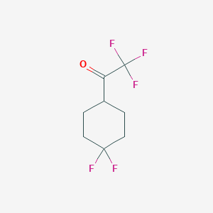 molecular formula C8H9F5O B2682893 1-(4,4-Difluorocyclohexyl)-2,2,2-trifluoroethan-1-one CAS No. 2228736-98-7