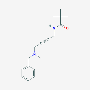 molecular formula C17H24N2O B2682918 N-{4-[benzyl(methyl)amino]but-2-yn-1-yl}-2,2-dimethylpropanamide CAS No. 1396851-90-3