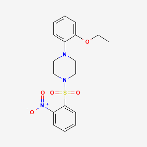 1-(2-Ethoxyphenyl)-4-(2-nitrophenyl)sulfonylpiperazine