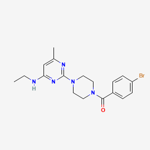 2-[4-(4-bromobenzoyl)piperazin-1-yl]-N-ethyl-6-methylpyrimidin-4-amine