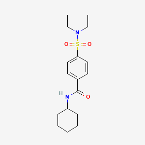 molecular formula C17H26N2O3S B2683043 N-cyclohexyl-4-(diethylsulfamoyl)benzamide CAS No. 433262-16-9