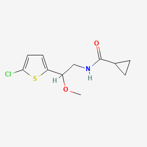 N-(2-(5-chlorothiophen-2-yl)-2-methoxyethyl)cyclopropanecarboxamide