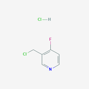 molecular formula C6H6Cl2FN B2683054 3-(Chloromethyl)-4-fluoropyridine hydrochloride CAS No. 2138287-10-0