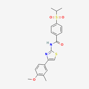 4-(isopropylsulfonyl)-N-(4-(4-methoxy-3-methylphenyl)thiazol-2-yl)benzamide