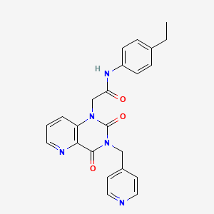 2-(2,4-dioxo-3-(pyridin-4-ylmethyl)-3,4-dihydropyrido[3,2-d]pyrimidin-1(2H)-yl)-N-(4-ethylphenyl)acetamide