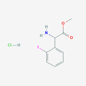 molecular formula C9H11ClINO2 B2683062 Methyl 2-amino-2-(2-iodophenyl)acetate hydrochloride CAS No. 2137443-49-1