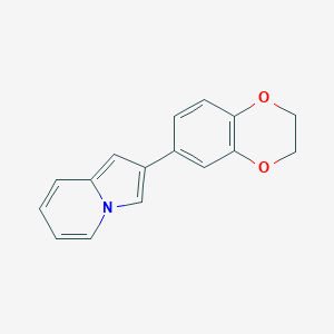 B2683063 2-(2,3-Dihydro-1,4-benzodioxin-6-yl)indolizine CAS No. 306280-48-8