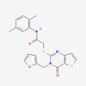 N-(2,5-dimethylphenyl)-2-{[3-(furan-2-ylmethyl)-4-oxo-3,4-dihydrothieno[3,2-d]pyrimidin-2-yl]sulfanyl}acetamide