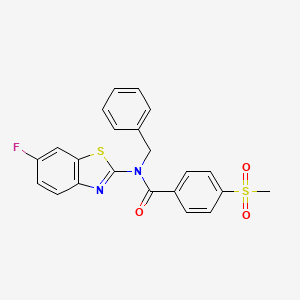 N-benzyl-N-(6-fluorobenzo[d]thiazol-2-yl)-4-(methylsulfonyl)benzamide