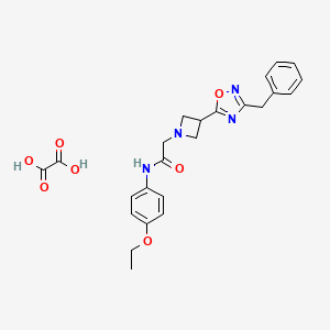2-(3-(3-benzyl-1,2,4-oxadiazol-5-yl)azetidin-1-yl)-N-(4-ethoxyphenyl)acetamide oxalate