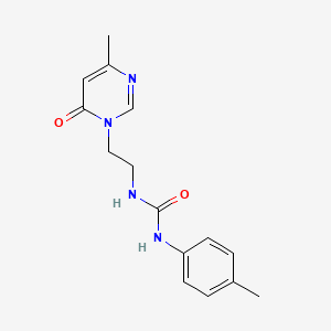 1-(2-(4-methyl-6-oxopyrimidin-1(6H)-yl)ethyl)-3-(p-tolyl)urea