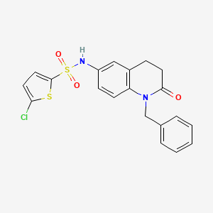 N-(1-benzyl-2-oxo-1,2,3,4-tetrahydroquinolin-6-yl)-5-chlorothiophene-2-sulfonamide
