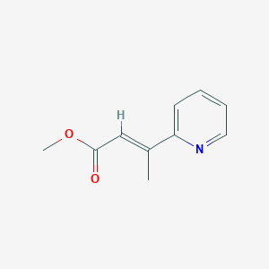 molecular formula C10H11NO2 B2683084 Methyl 3-(pyridin-2-yl)but-2-enoate CAS No. 152468-94-5