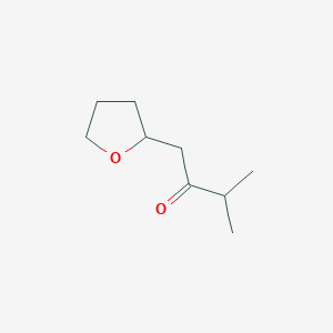 molecular formula C9H16O2 B2683086 3-Methyl-1-(oxolan-2-yl)butan-2-one CAS No. 1182964-39-1