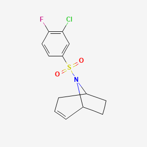 (1R,5S)-8-((3-chloro-4-fluorophenyl)sulfonyl)-8-azabicyclo[3.2.1]oct-2-ene